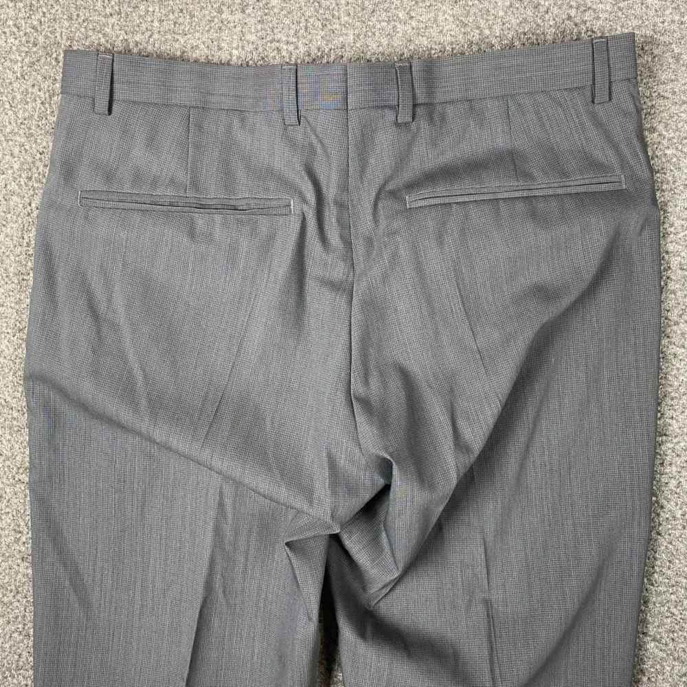 Hugo Boss Dress Pants‎ 30R 31x29 HimenHM Gray Wool Silk Blend Luxury Trouser New